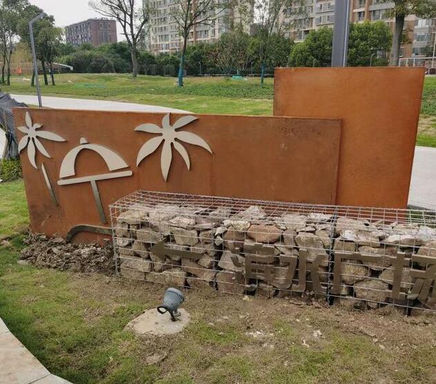 乐业锈钢板挡土墙
