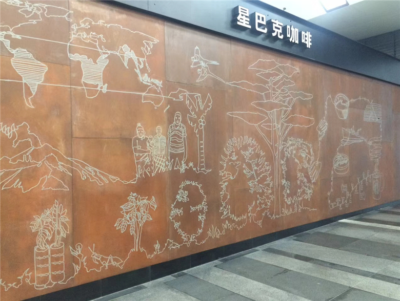 乐业耐候钢幕墙